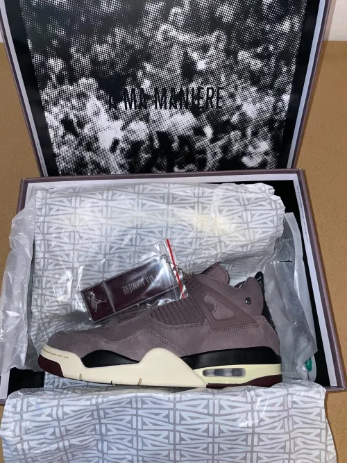 OG Batch A Ma Maniére x Air Jordan 4 Violet Ore review 