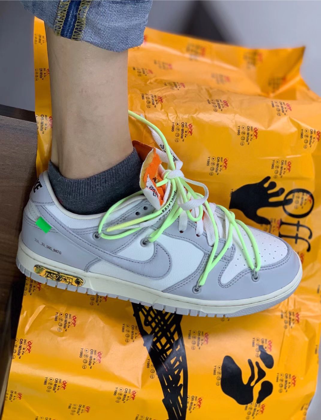 GB OFF WHITE x Nike Dunk SB Low The 50 NO.43 review 0
