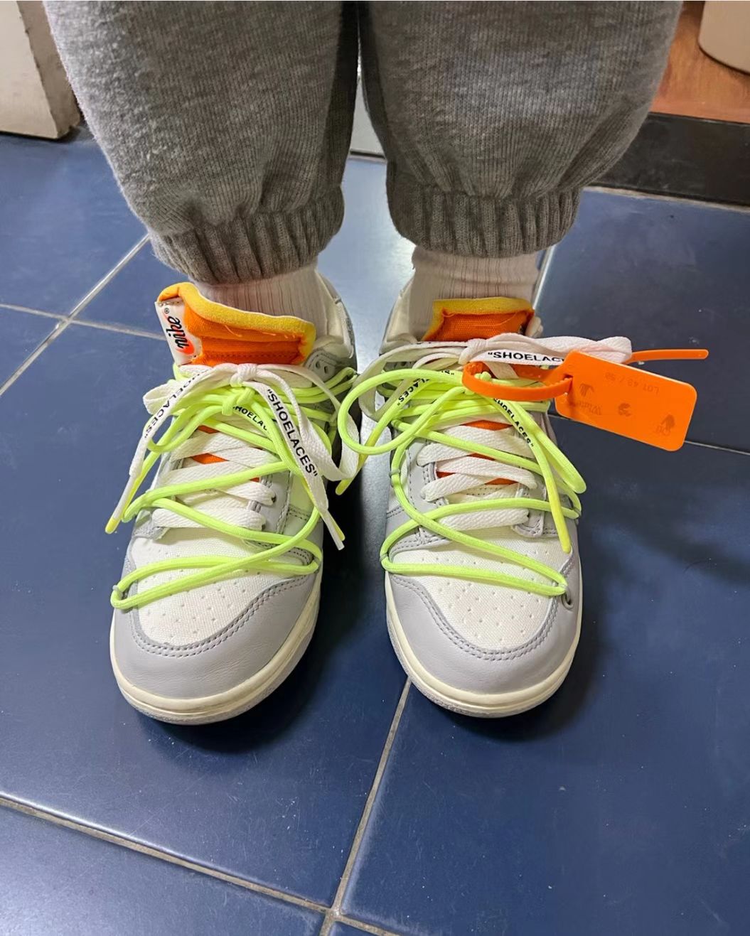 GB OFF WHITE x Nike Dunk SB Low The 50 NO.43 review 0