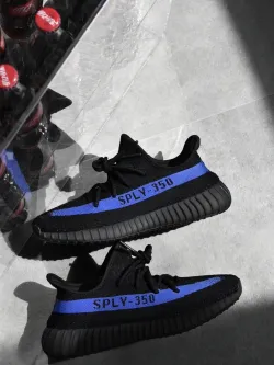 💗Adidas Yeezy Boost 350 V2 Black Blue review bruce