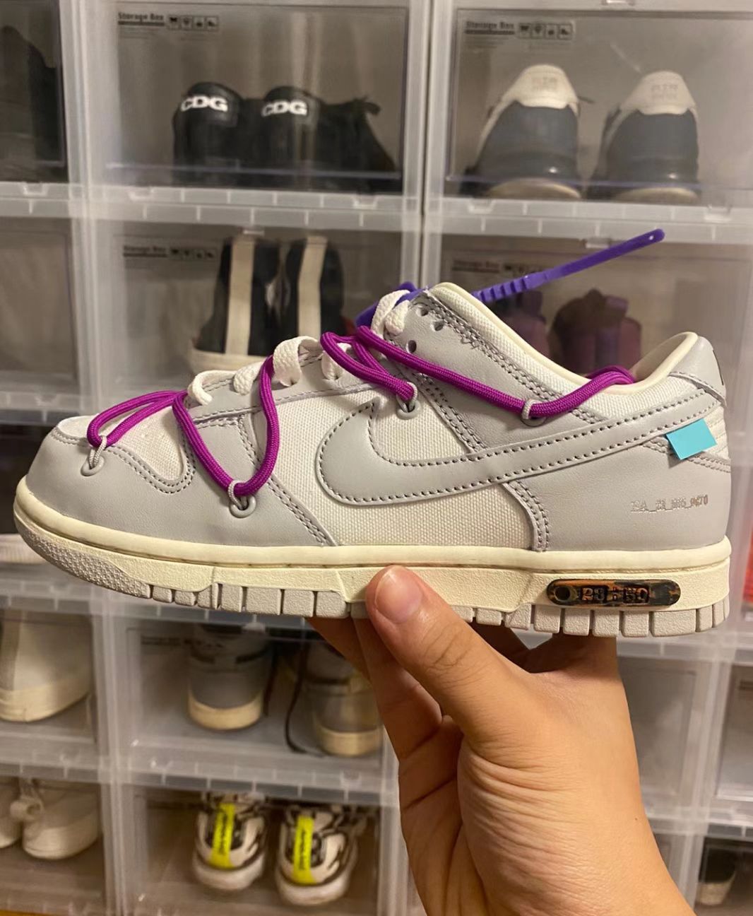 GB OFF WHITE x Nike Dunk SB Low The 50 NO.28 review 0