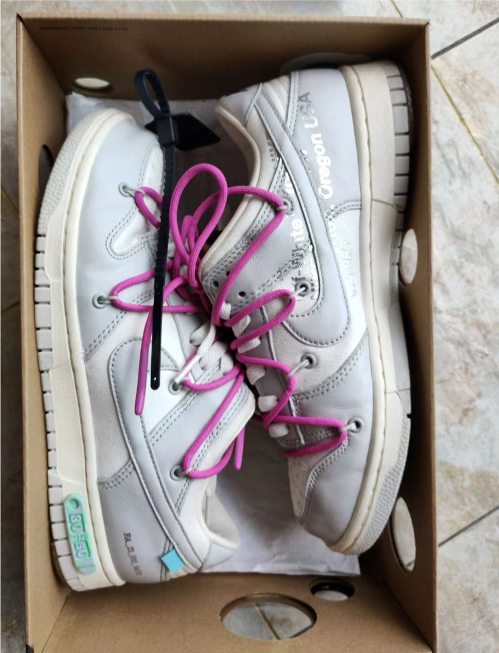 GB OFF WHITE x Nike Dunk SB Low The 50 NO.30 review 0