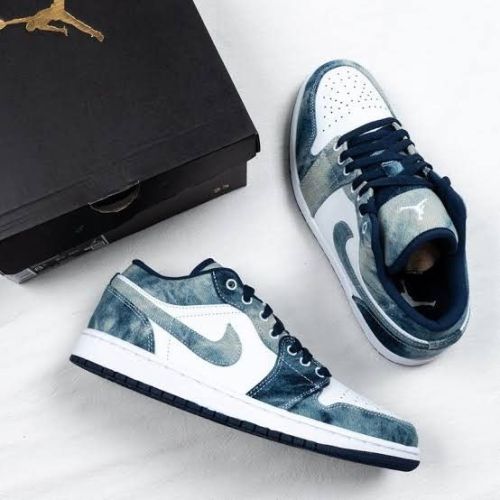 XH Air Jordan 1 Low“Washed Denim” review 