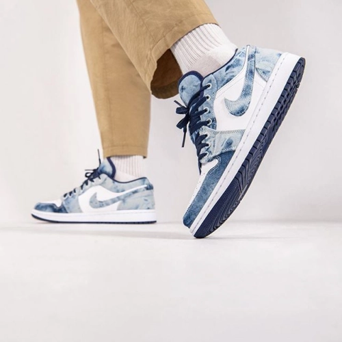 XH Air Jordan 1 Low“Washed Denim” review 