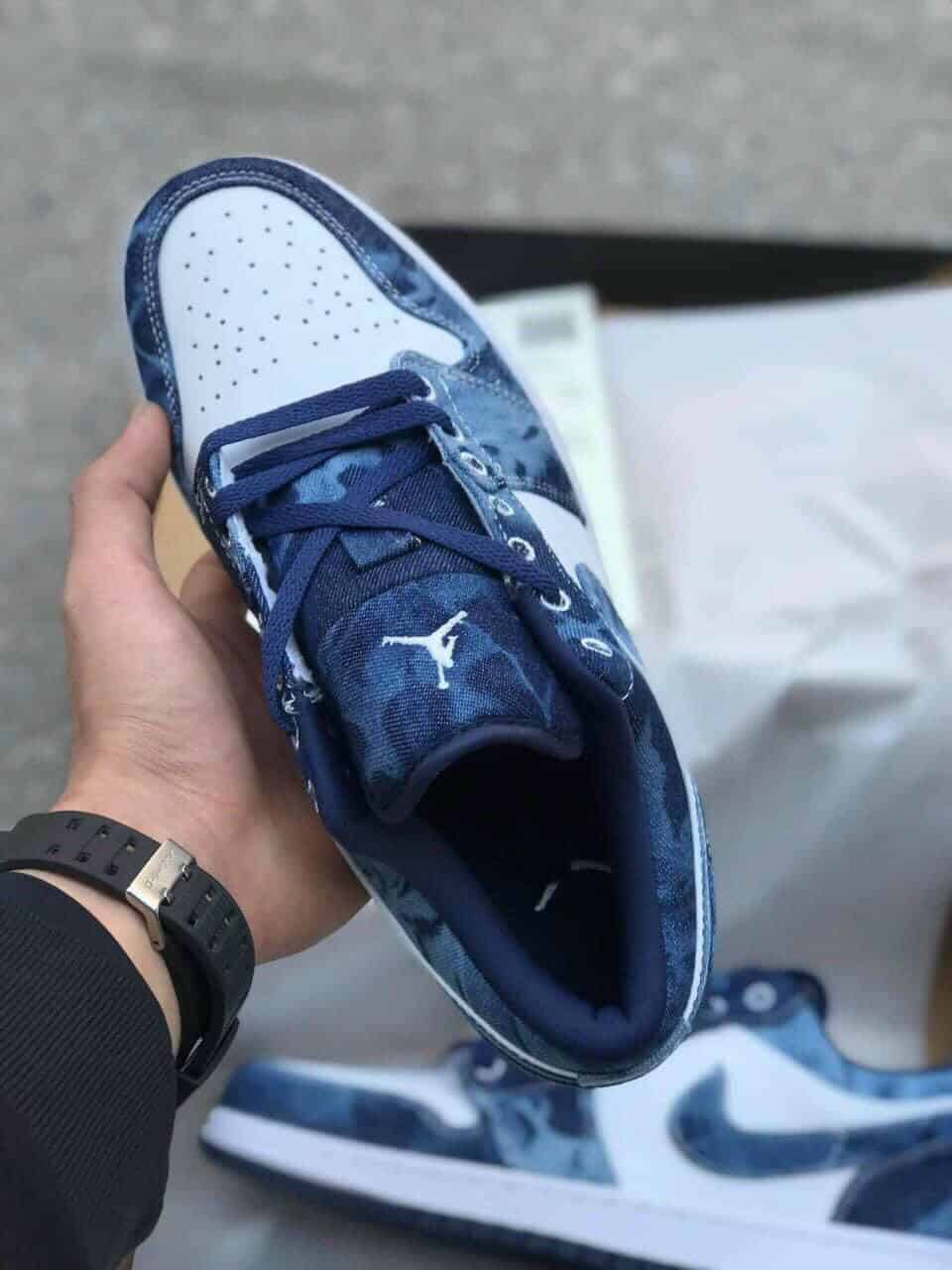 XH Air Jordan 1 Low“Washed Denim” review Mark 02