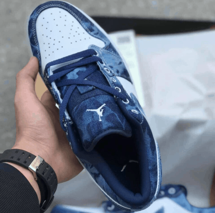 XH Air Jordan 1 Low“Washed Denim” review Mark 03