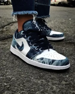 XH Air Jordan 1 Low“Washed Denim” review Quentin 01