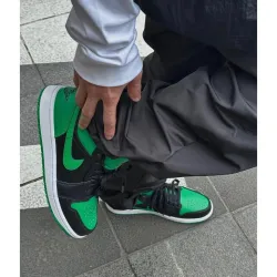 XH Air Jordan 1 Low “Lucky Green”Black Green Toes review Fiona 01