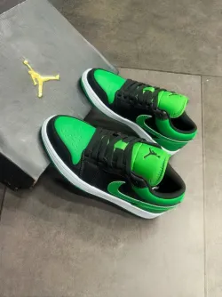 XH Air Jordan 1 Low “Lucky Green”Black Green Toes review Paula 03