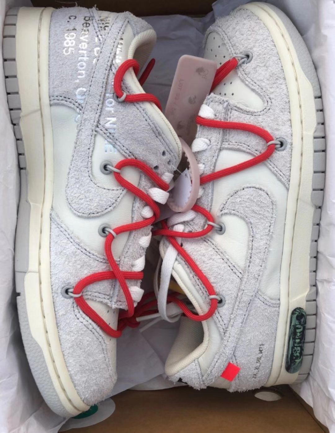 GB OFF WHITE x Nike Dunk SB Low The 50 NO.33 review 0