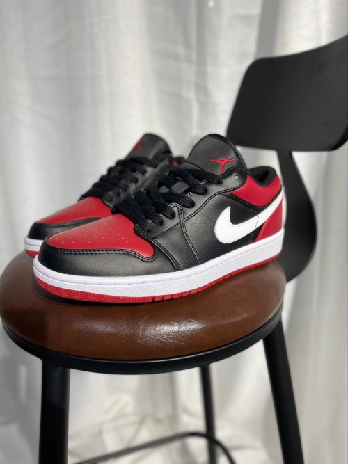 XH Air Jordan 1 Low Retro Black Red review 