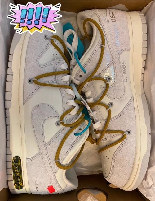 GB OFF WHITE x Nike Dunk SB Low The 50 NO.37 review 