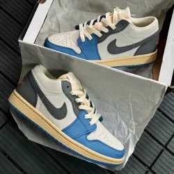 XH Air Jordan 1 Low North Karan Grey review Chloe