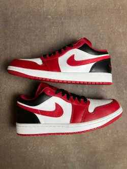 XH Air Jordan 1 Low Red, white And Black review Leo 05