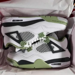 A1  Batch  Air Jordan 4 WMNS “Oil Green”Seafoam (W) review Lupita V