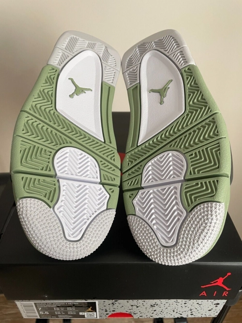 PB  Batch  Air Jordan 4 WMNS “Oil Green”Seafoam (W) review 