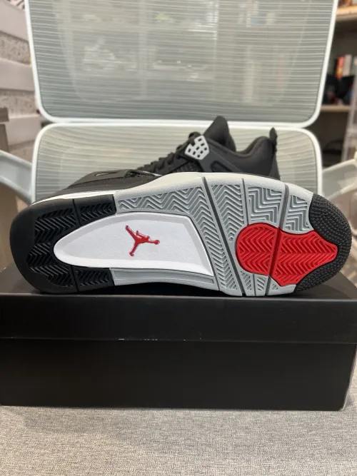 A1  Batch  Air Jordan 4 Retro Black Canvas review 