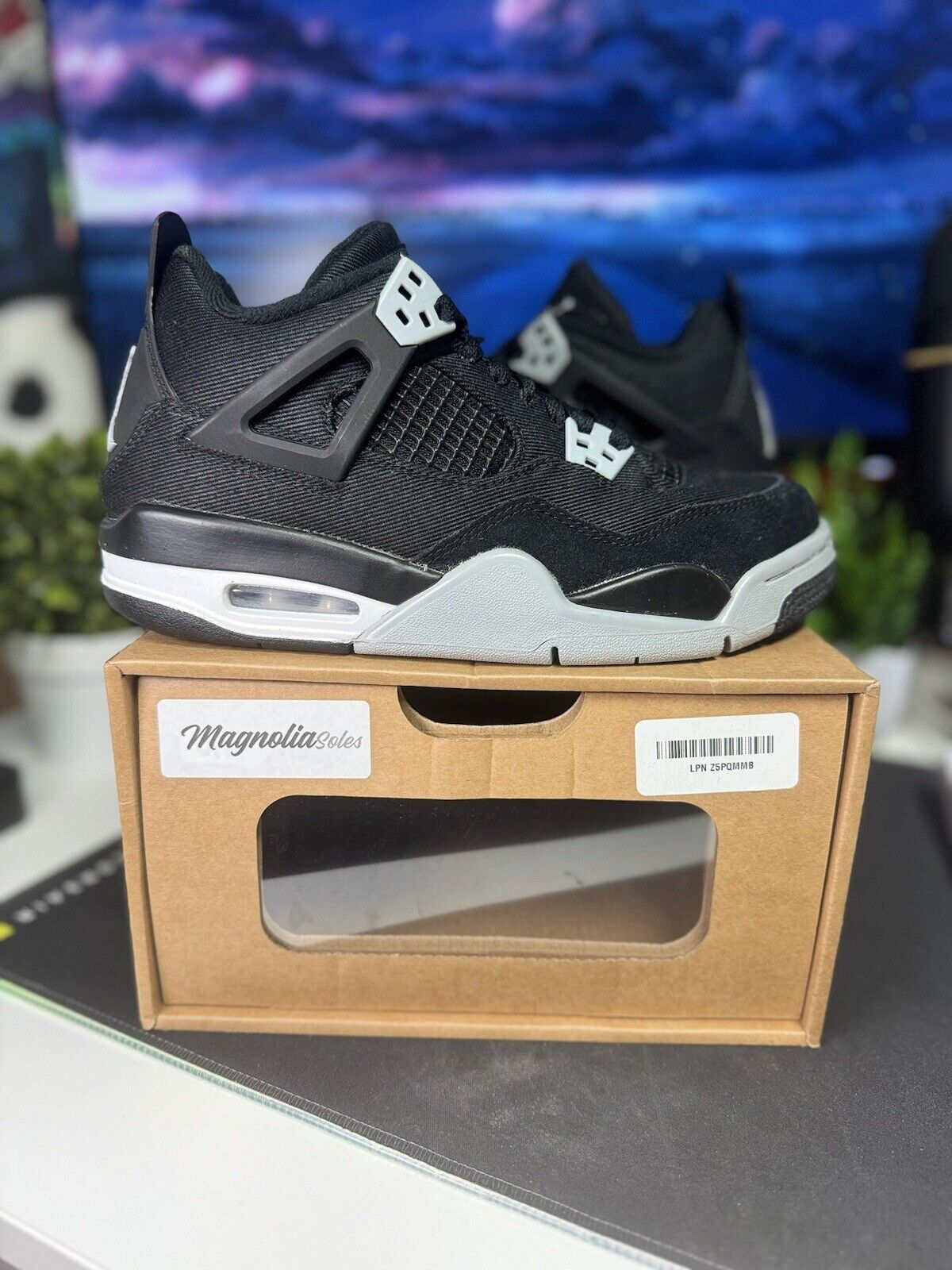 A1  Batch  Air Jordan 4 Retro Black Canvas review Lupita V