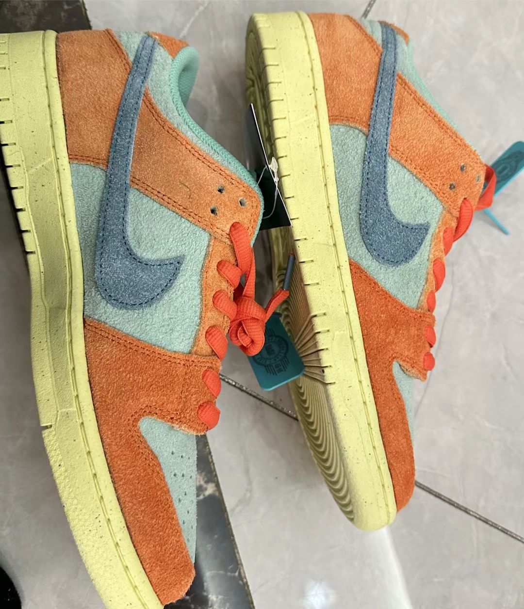 GB Nike SB Dunk Low “Noise Aqua” review suean