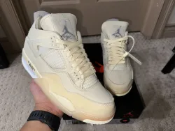 A1  Batch  OFF White x Air Jordan 4 Sail review Shey 01