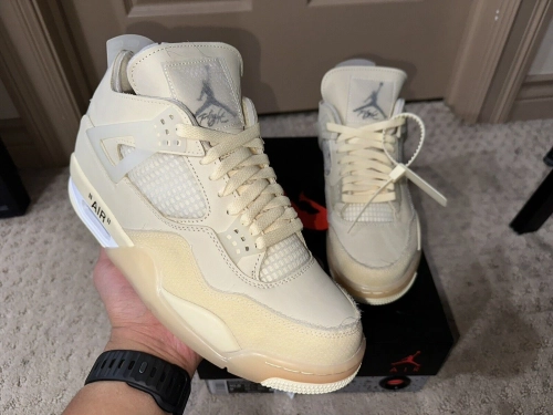 A1  Batch  OFF White x Air Jordan 4 Sail review 
