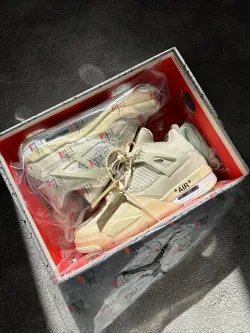 A1  Batch  OFF White x Air Jordan 4 Sail review Muhammad S. Khan