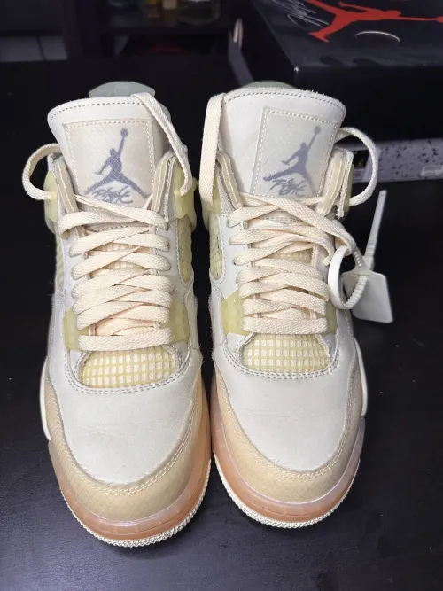 A1  Batch  OFF White x Air Jordan 4 Sail review 
