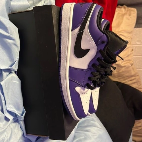 XH Air Jordan 1 Low Court Purple review 