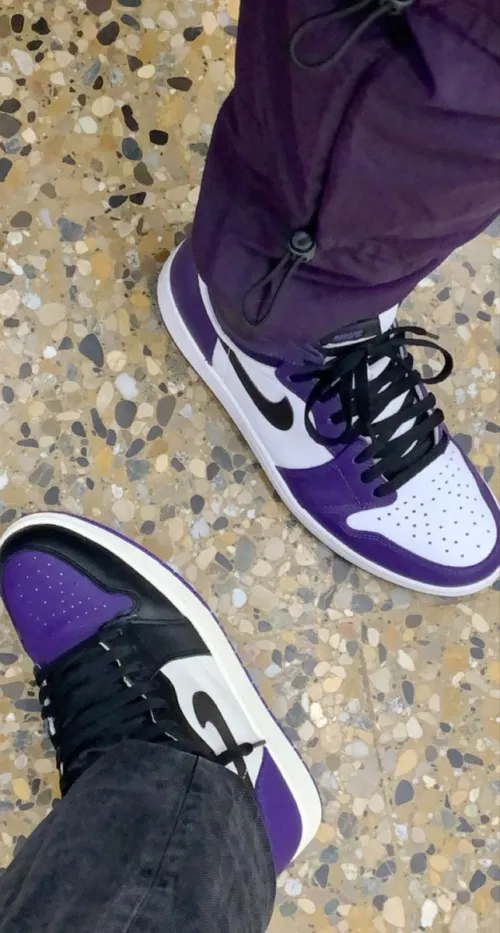 XH Air Jordan 1 Low Court Purple review 