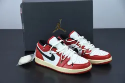 XH Air Jordan 1 Low Chicago Bandage review Evelyn