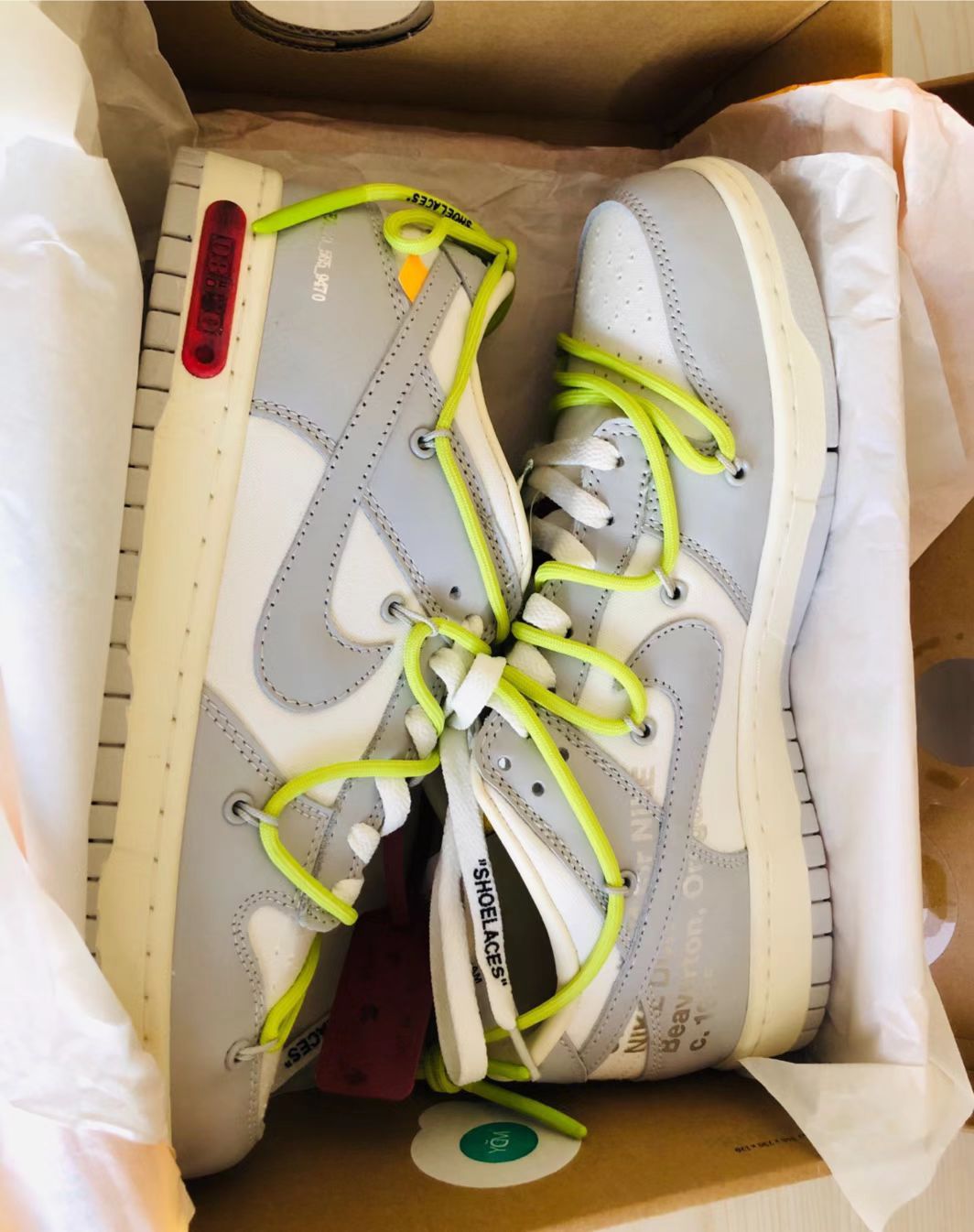 GB OFF WHITE x Nike Dunk SB Low The 50 NO.8 review 0