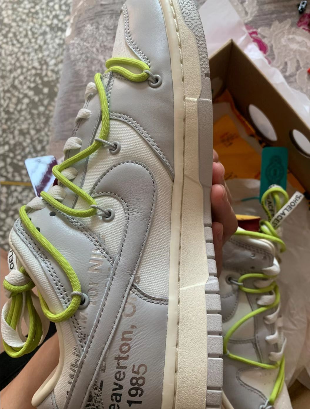 GB OFF WHITE x Nike Dunk SB Low The 50 NO.8 review 0