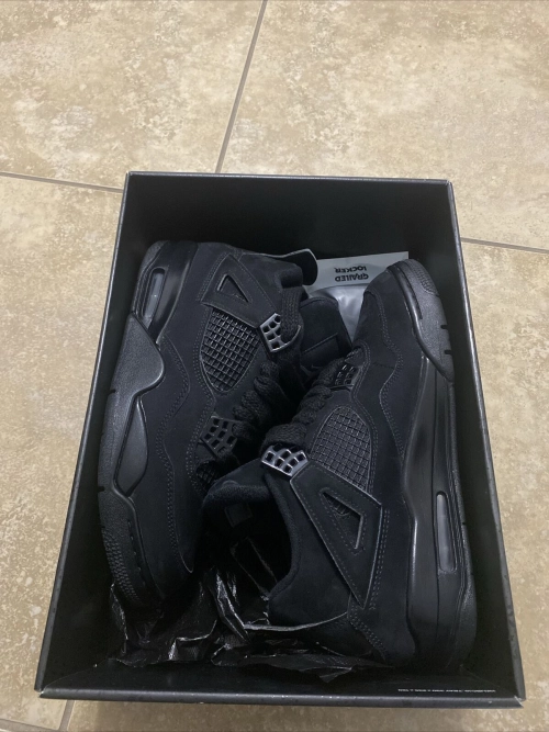 A1  Batch  Air Jordan 4 Retro Black Cat review 