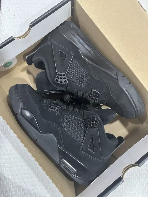 A1  Batch  Air Jordan 4 Retro Black Cat review 