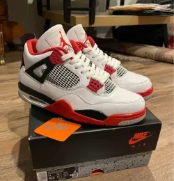 A1  Batch  Air Jordan 4 Fire Red review Bkas 01