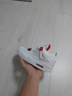 A1  Batch  Air Jordan 4 White University Red review TJ28 02