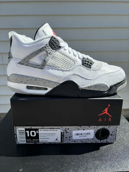 A1  Batch  Air Jordan 4 Retro White Cement review 