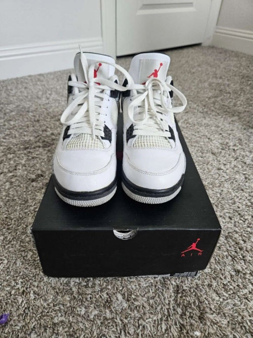 A1  Batch  Air Jordan 4 Retro White Cement review 