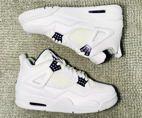 A1  Batch  Air Jordan 4 Retro Purple Metallic review 