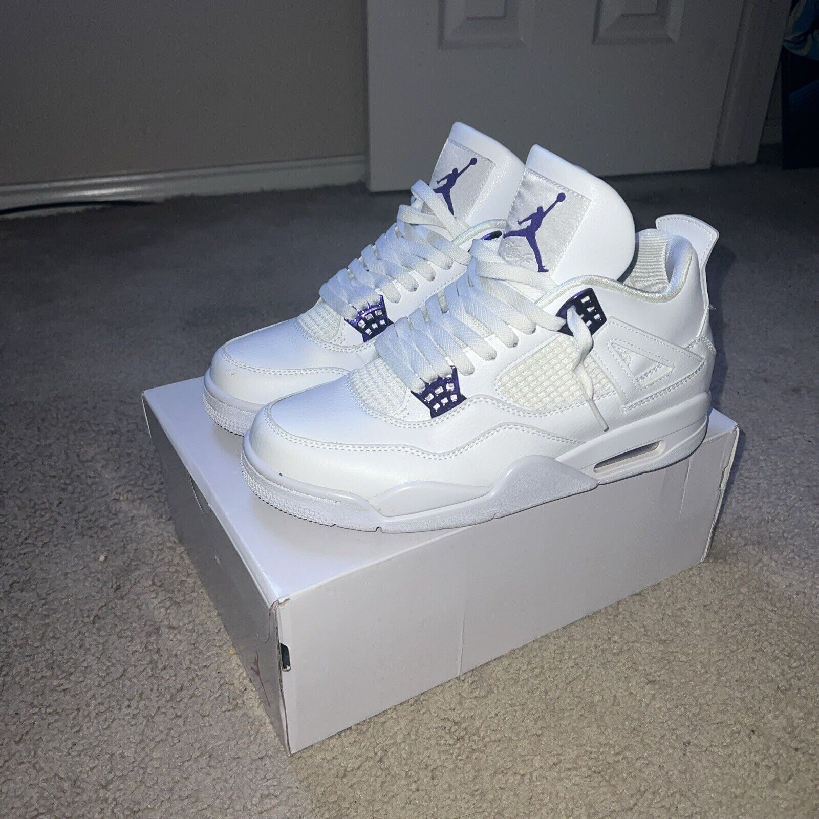 A1  Batch  Air Jordan 4 Retro Purple Metallic review Torin