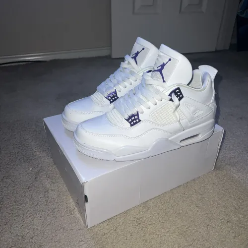 A1  Batch  Air Jordan 4 Retro Purple Metallic review 