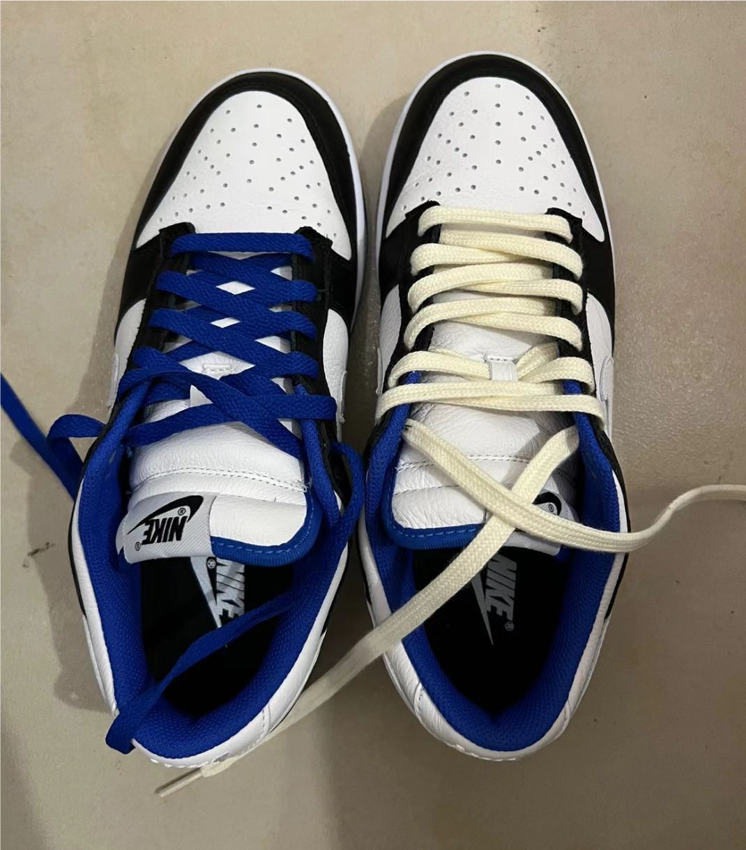SX Nike Dunk Low White Black Royal review Tinker 01