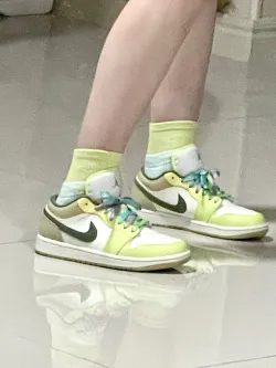 XH Air Jordan aj1 Low Green White review Lucas