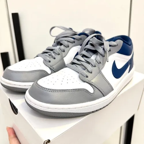 XH Air Jordan 1 Low Gray Blue review 