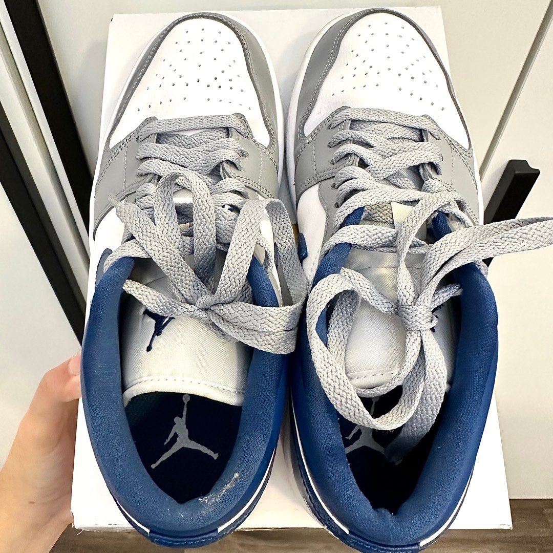 XH Air Jordan 1 Low Gray Blue review Nora 05