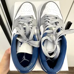 XH Air Jordan 1 Low Gray Blue review Nora 05