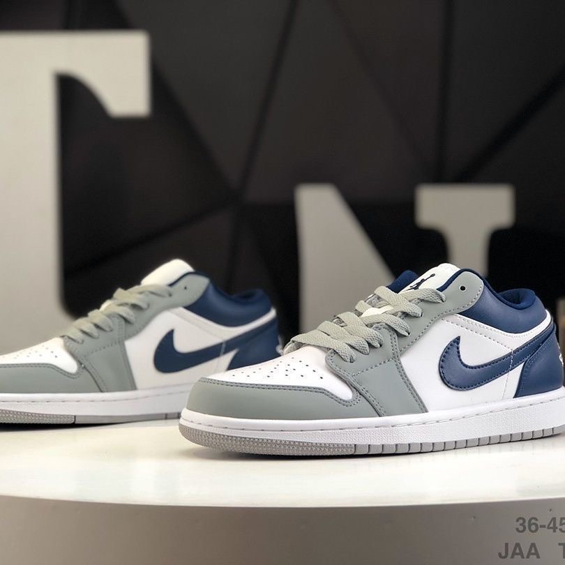 XH Air Jordan 1 Low Gray Blue review Ellie 01