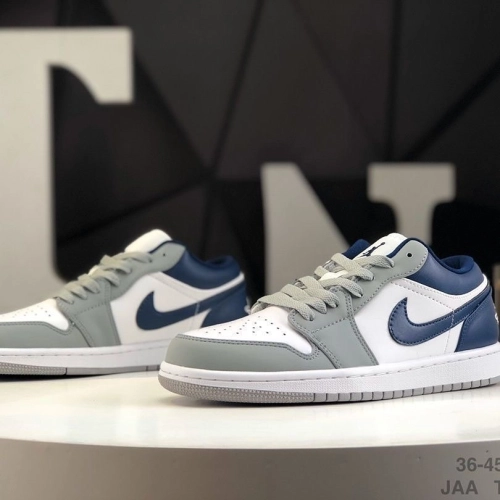 XH Air Jordan 1 Low Gray Blue review 