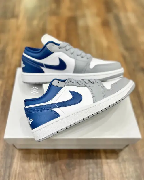 XH Air Jordan 1 Low Gray Blue review 