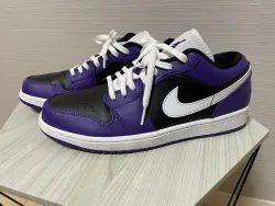 XH Air Jordan 1 Low Black Purple Splice review Sadie